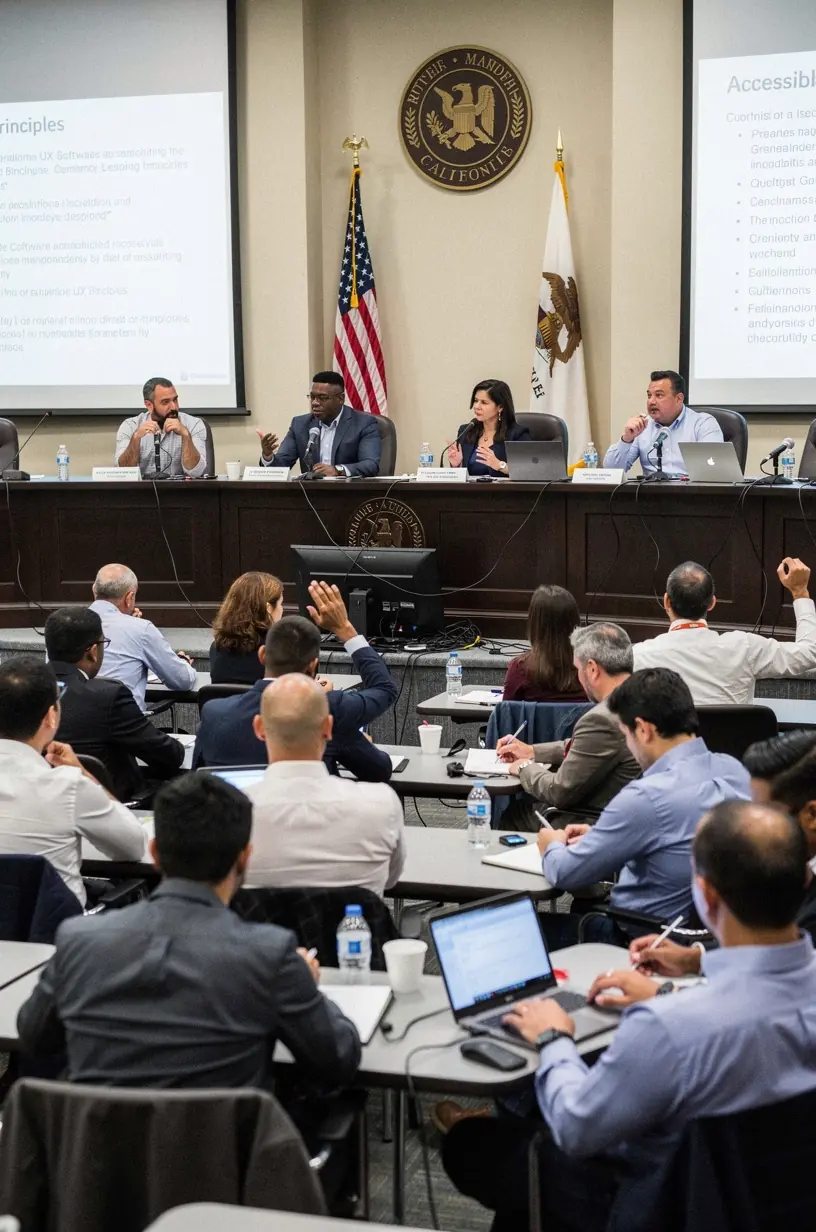 Accessibility features improving software usability and experience.