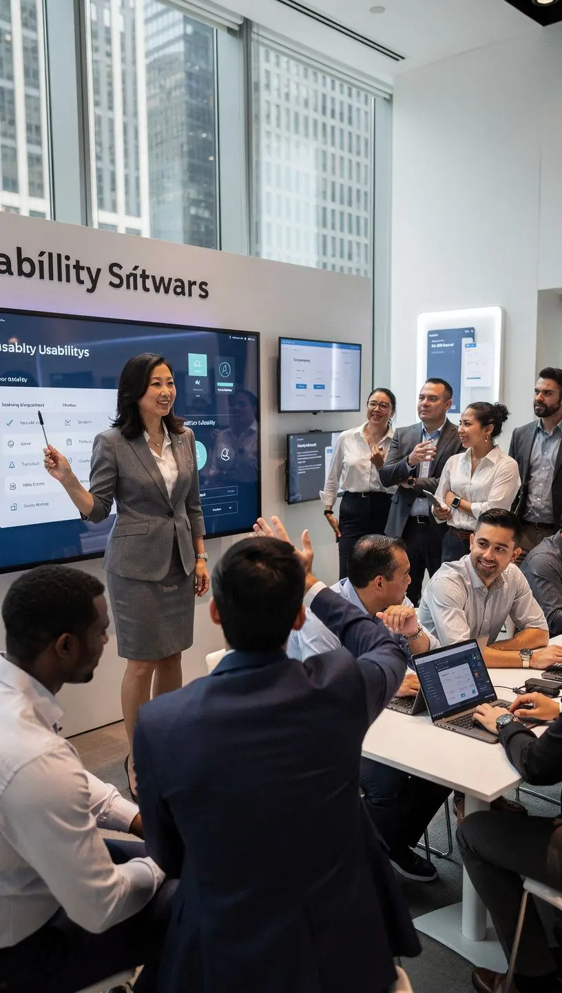 Professional team collaboration